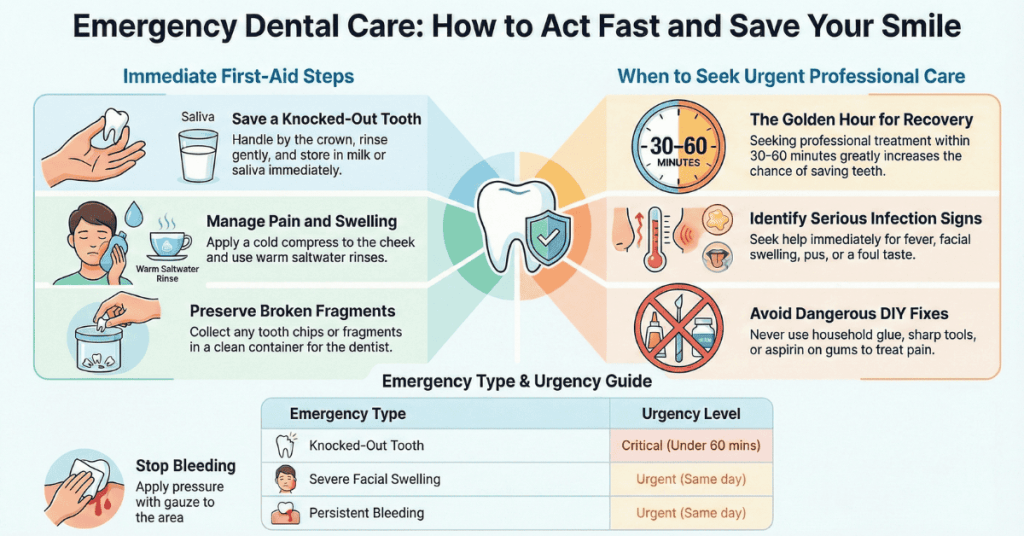 emergency dental care how to act fast and save your smile